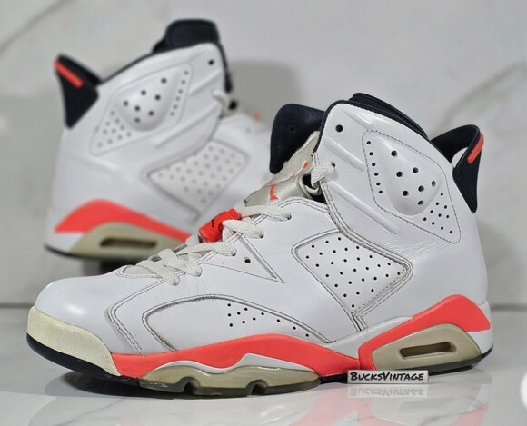 Nike Air Jordan 6 Retro White Infrared OG 2014 Mens Size 8.5 Vintage Rare VI main image 8